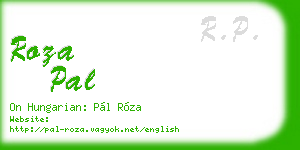 roza pal business card